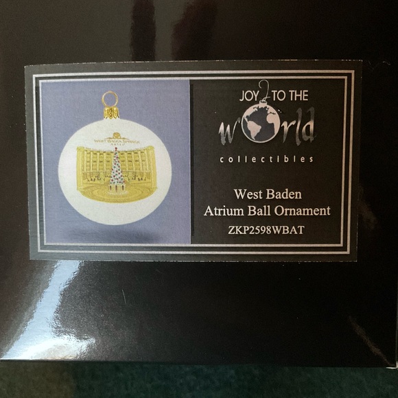NWOT West Baden Atrium Ball Ornament - Picture 6 of 8